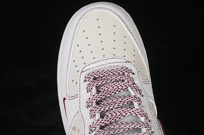 All Categories Nk Air Force 1 Air Force Series Nk Air Force 1 Low Air Force Low Nike Air Force 1'07 Low Beige Burgundy Air Force One Low Casual Sneakers XL1982-336